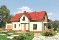 Projekt domu murowanego, wolnostojącego Projekt domu murowanego, wolnostojącego