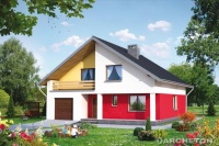 Projekt domu murowanego, wolnostojącego, niepodpiwniczonego Projekt domu murowanego, wolnostojącego, niepodpiwniczonego