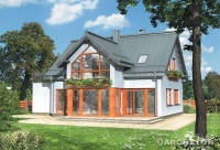 Projekt domu murowanego, wolnostojącego, niepodpiwniczonego Projekt domu murowanego, wolnostojącego, niepodpiwniczonego