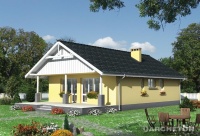 Projekt domu murowanego, wolnostojącego, niepodpiwniczonego Projekt domu murowanego, wolnostojącego, niepodpiwniczonego