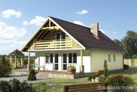 Projekt domu wolnostojącego, niepodpiwniczonego Projekt domu wolnostojącego, niepodpiwniczonego