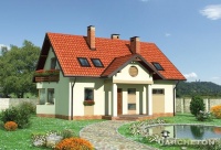 Projekt domu murowanego, wolnostojącego, niepodpiwniczonego Projekt domu murowanego, wolnostojącego, niepodpiwniczonego