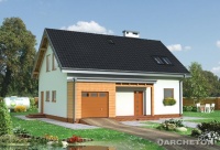 Projekt domu murowanego, wolnostojącego, niepodpiwniczonego Projekt domu murowanego, wolnostojącego, niepodpiwniczonego