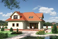Projekt domu murowanego, wolnostojącego, niepodpiwniczonego Projekt domu murowanego, wolnostojącego, niepodpiwniczonego