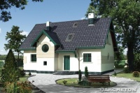 Projekt domu murowanego, wolnostojącego, niepodpiwniczonego Projekt domu murowanego, wolnostojącego, niepodpiwniczonego
