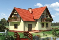 Projekt domu murowanego, wolnostojącego Projekt domu murowanego, wolnostojącego