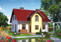Projekt domu murowanego, wolnostojącego, niepodpiwniczonego Projekt domu murowanego, wolnostojącego, niepodpiwniczonego