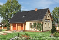 Projekt domu murowanego, wolnostojącego, niepodpiwniczonego Projekt domu murowanego, wolnostojącego, niepodpiwniczonego