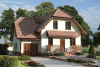 Projekt domu murowanego, wolnostojącego, niepodpiwniczonego Projekt domu murowanego, wolnostojącego, niepodpiwniczonego