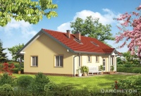 Projekt domu wolnostojącego, niepodpiwniczonego
