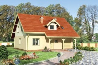 Projekt domu murowanego, wolnostojącego, niepodpiwniczonego Projekt domu murowanego, wolnostojącego, niepodpiwniczonego