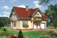 Projekt domu murowanego, wolnostojącego, niepodpiwniczonego