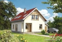Projekt domu murowanego, wolnostojącego, niepodpiwniczonego