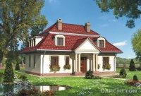 Projekt domu murowanego, wolnostojącego