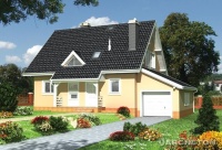 Projekt domu murowanego, wolnostojącego