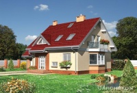 Projekt domu murowanego, wolnostojącego, niepodpiwniczonego Projekt domu murowanego, wolnostojącego, niepodpiwniczonego