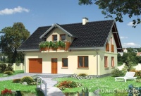 Projekt domu murowanego, wolnostojącego