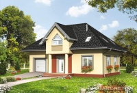 Projekt domu murowanego, wolnostojącego, niepodpiwniczonego