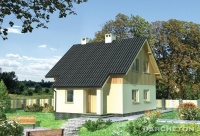 Projekt domu murowanego, letniskowy, niepodpiwniczonego