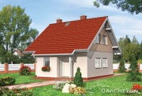 Projekt domu wolnostojącego, niepodpiwniczonego