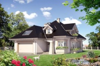 Projekt domu murowanego, wolnostojącego, niepodpiwniczonego