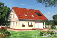Projekt domu wolnostojącego, niepodpiwniczonego