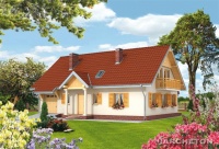 Projekt domu murowanego, wolnostojącego, niepodpiwniczonego Projekt domu murowanego, wolnostojącego, niepodpiwniczonego