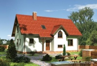 Projekt domu murowanego, wolnostojącego, niepodpiwniczonego Projekt domu murowanego, wolnostojącego, niepodpiwniczonego