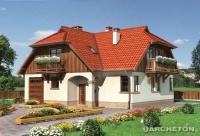 Projekt domu murowanego, wolnostojącego, niepodpiwniczonego Projekt domu murowanego, wolnostojącego, niepodpiwniczonego