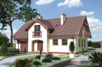 Projekt domu murowanego, wolnostojącego, niepodpiwniczonego Projekt domu murowanego, wolnostojącego, niepodpiwniczonego